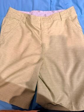Puma Men's neon yellow / green  Front Shorts golf
